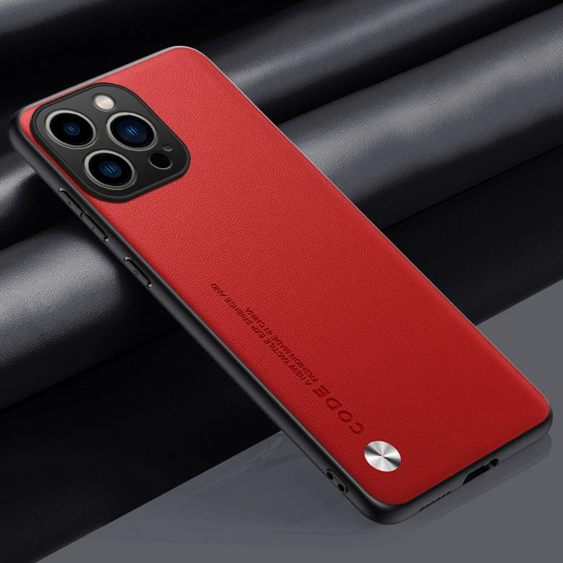 Ultrathin PU Leather iPhone Case – Anti-Scratch Shockproof Cover