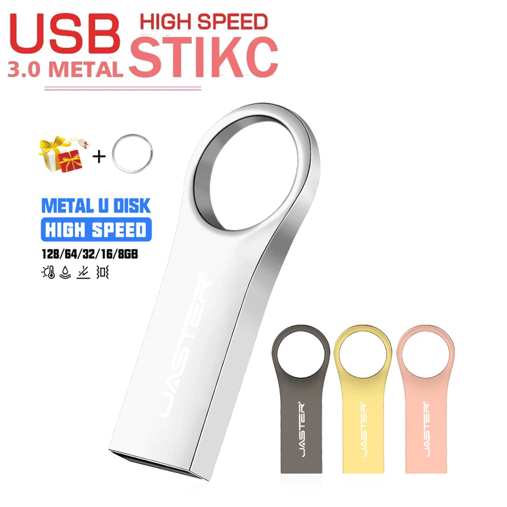 JASTER Metal USB 3.0 Flash Drive | Custom Logo 8–128GB USB Flash Drive PRIMED