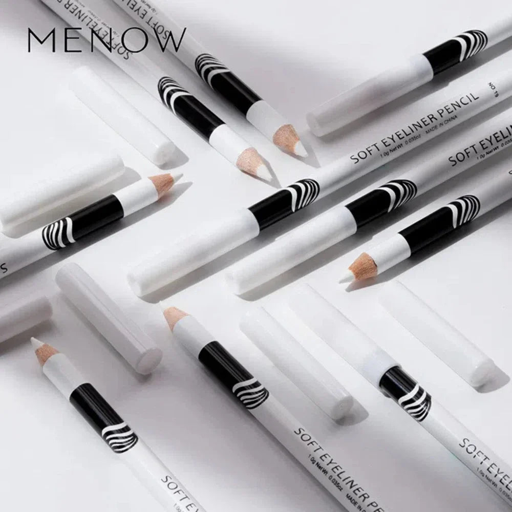 12-Pack White Eyeliner Pencils – Waterproof Eye Brightener Eyeliner Pencil Set PRIMED