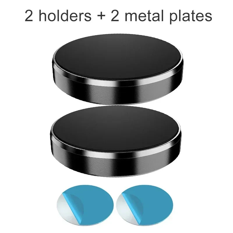 Universal Magnetic Car Phone Mount – Dashboard & Windshield Car Phone Mount PRIMED 2pcs Black-Fixed