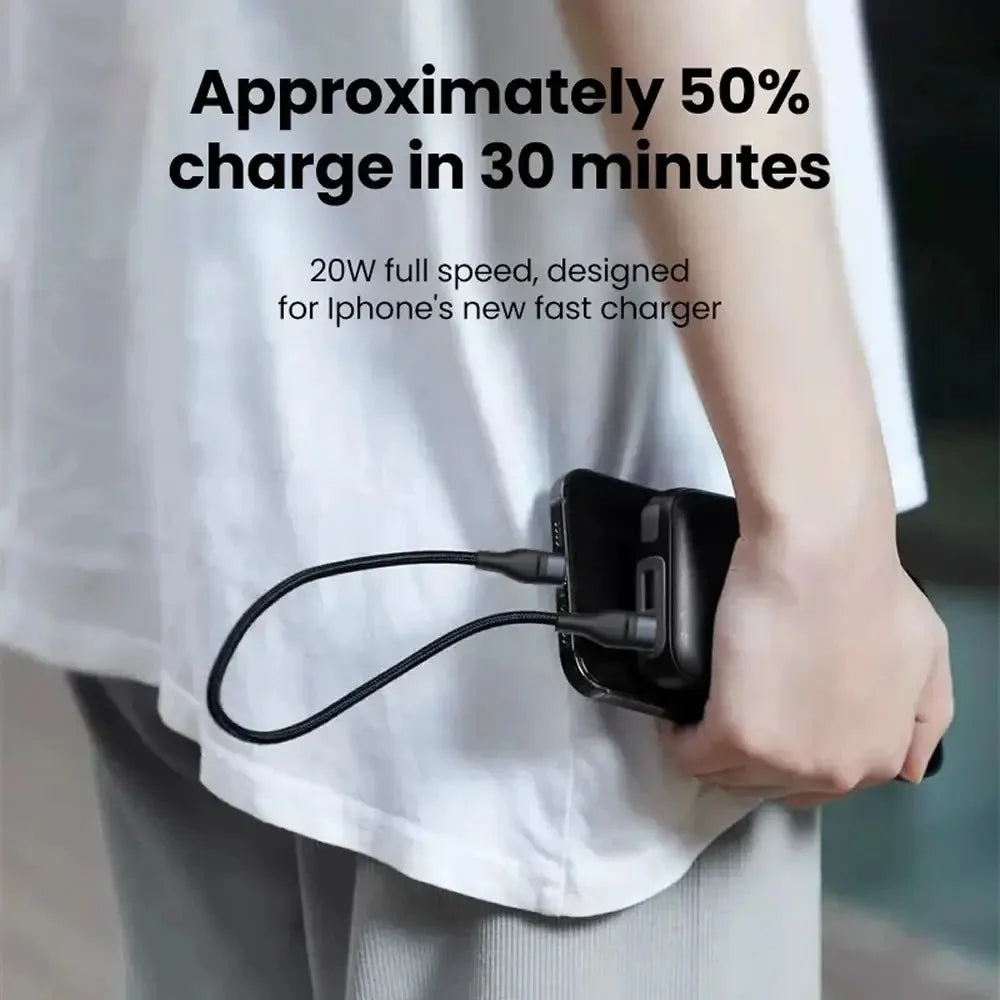 USB-C to USB-C 60W PD Fast Charging Cable – 25cm Short USB-C Charging Cable PRIMED