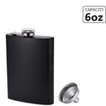 Stainless Steel Hip Flask Set 6/7/8oz – Leakproof & Funnel Hip Flask Set PRIMED 6 oz