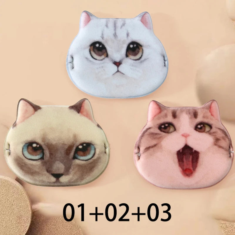 Cat Shaped Makeup Sponge Puff – Non-Latex Foundation Blender Makeup Sponge Puff PRIMED 3Pcs Mix B