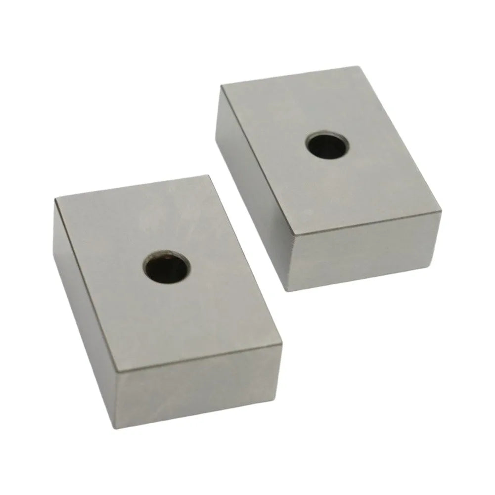 1-2-3 Steel Setup Blocks 1"×2"×3" Matched Pair – 1 Hole Precision Setup Blocks PRIMED