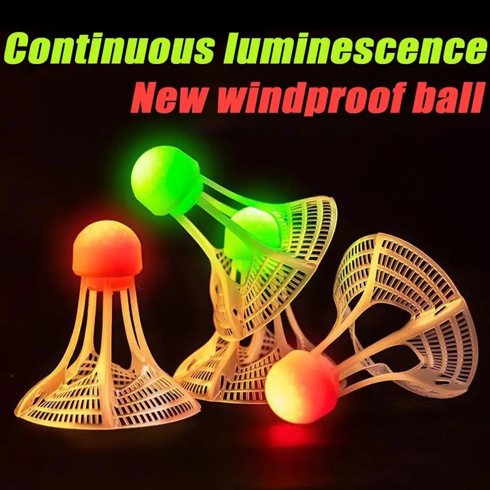 LED Glow Badminton Shuttlecocks – Windproof Night Birdies 1/2/5Pc LED Badminton Shuttlecock PRIMED