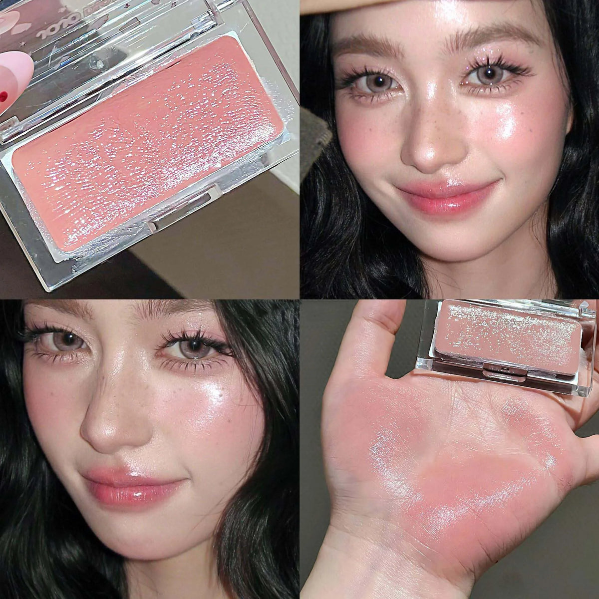 Water Gloss Cream Blush – Peach Pink Moisturizing Makeup
