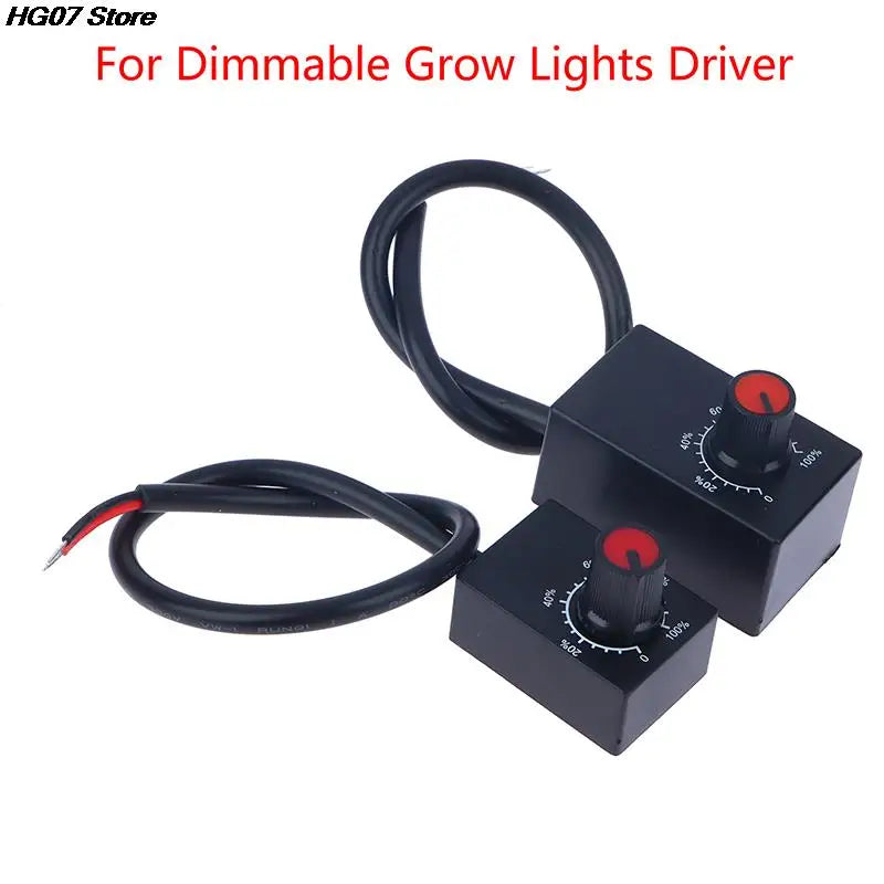 Mini DC 0–10V Knob Dimmer for LED Grow Light Drivers LED Dimmer Controller PRIMED