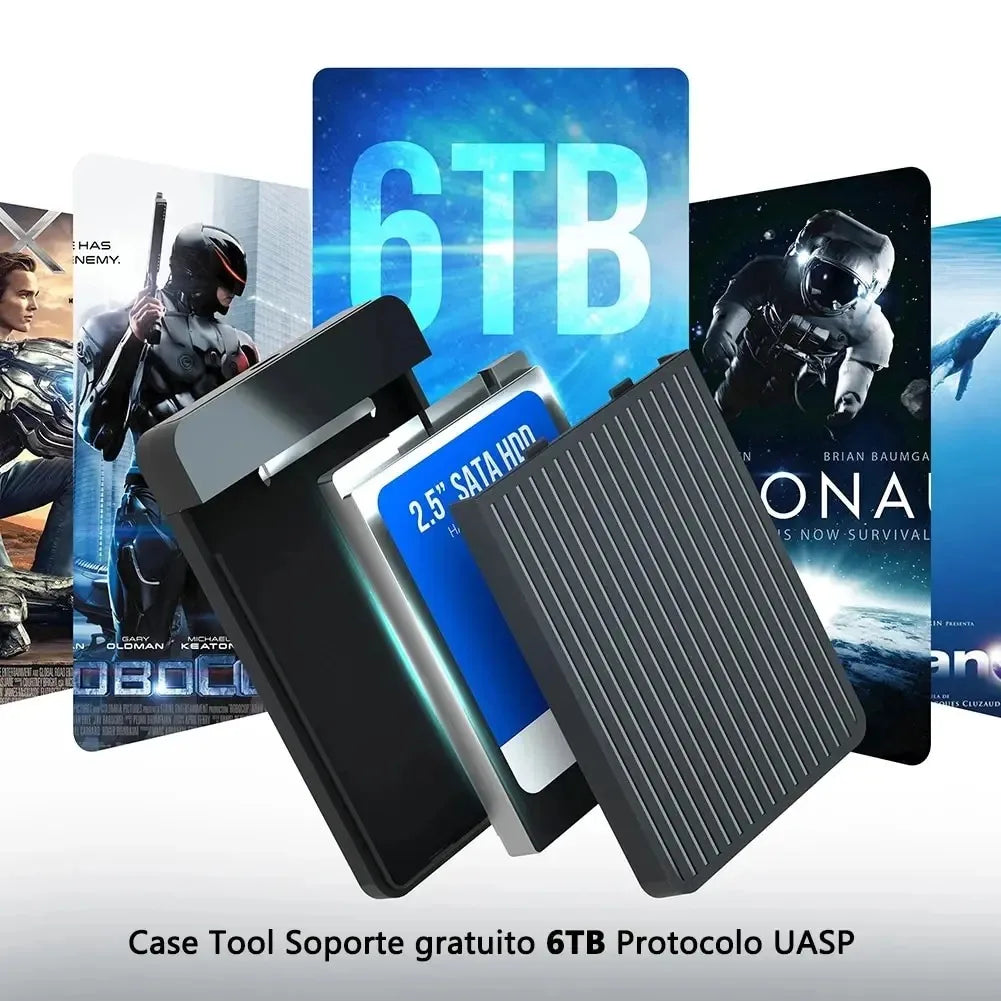 USB 3.1 2.5" SATA SSD HDD Enclosure – 6Gbps External Case HDD SSD Enclosure PRIMED