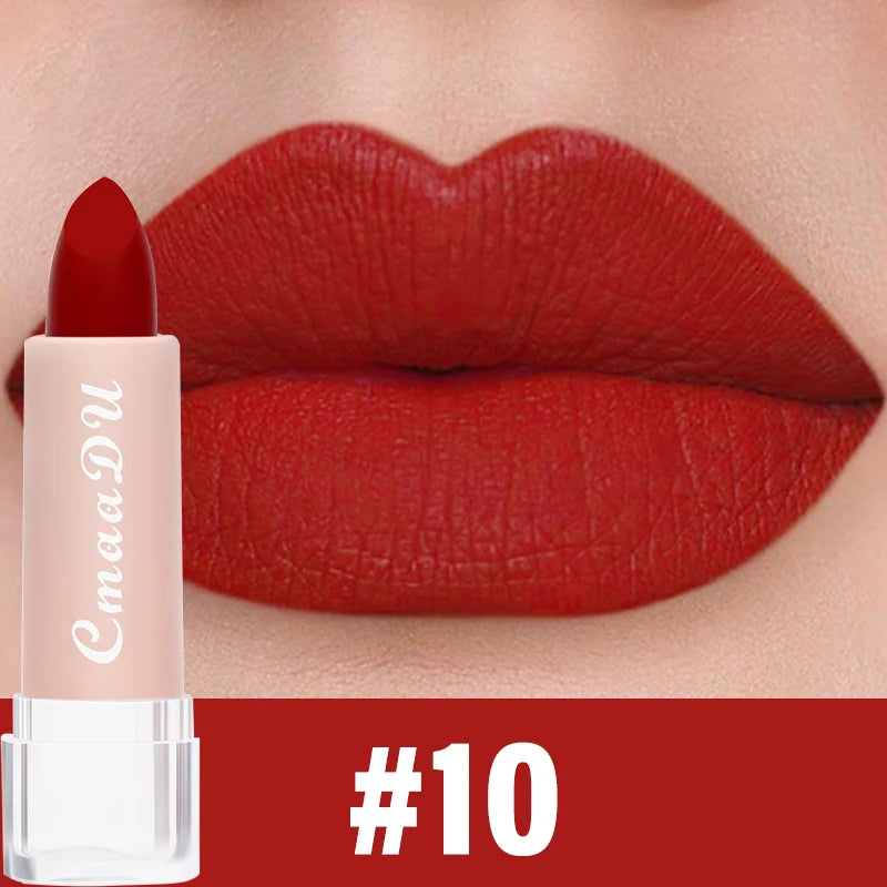 Velvet Matte Lipstick – Long-Lasting Waterproof, 15 Shades