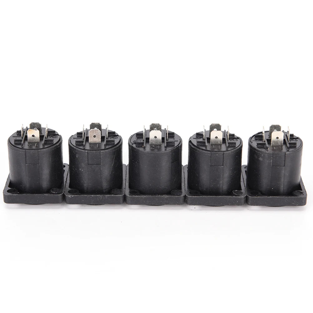 10-Pack Speakon 4-Pin Female Panel Mount Connector Socket
