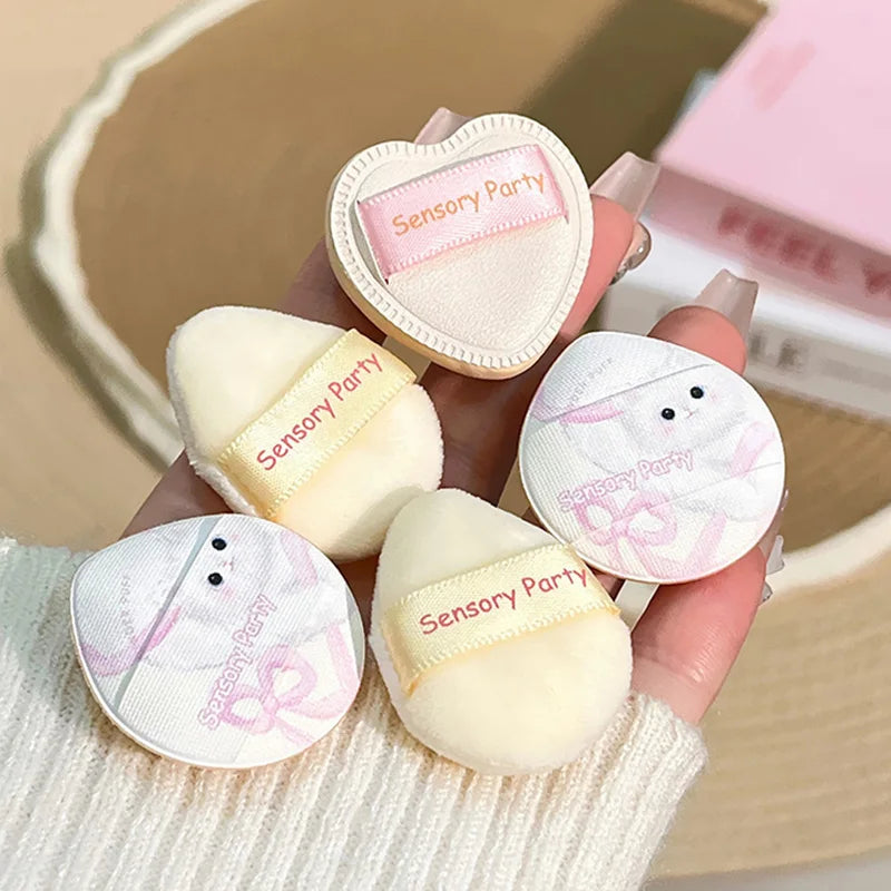 Mini Finger Makeup Puff Set 5pcs – Soft Velvet Beauty Sponges Makeup Sponge Set PRIMED