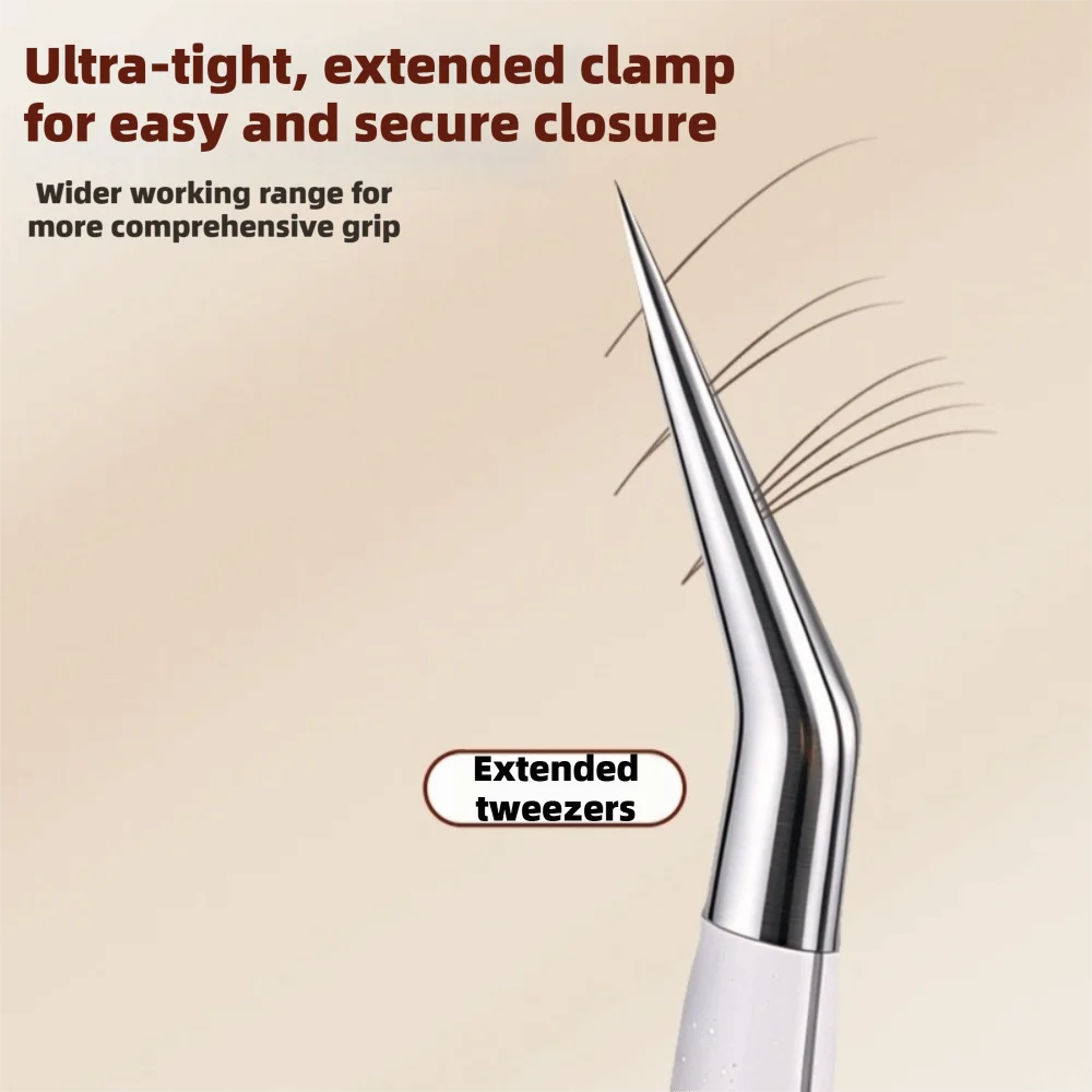 Precision Scrapbook Tweezers – Curved Tip & Glitter Resin Handle