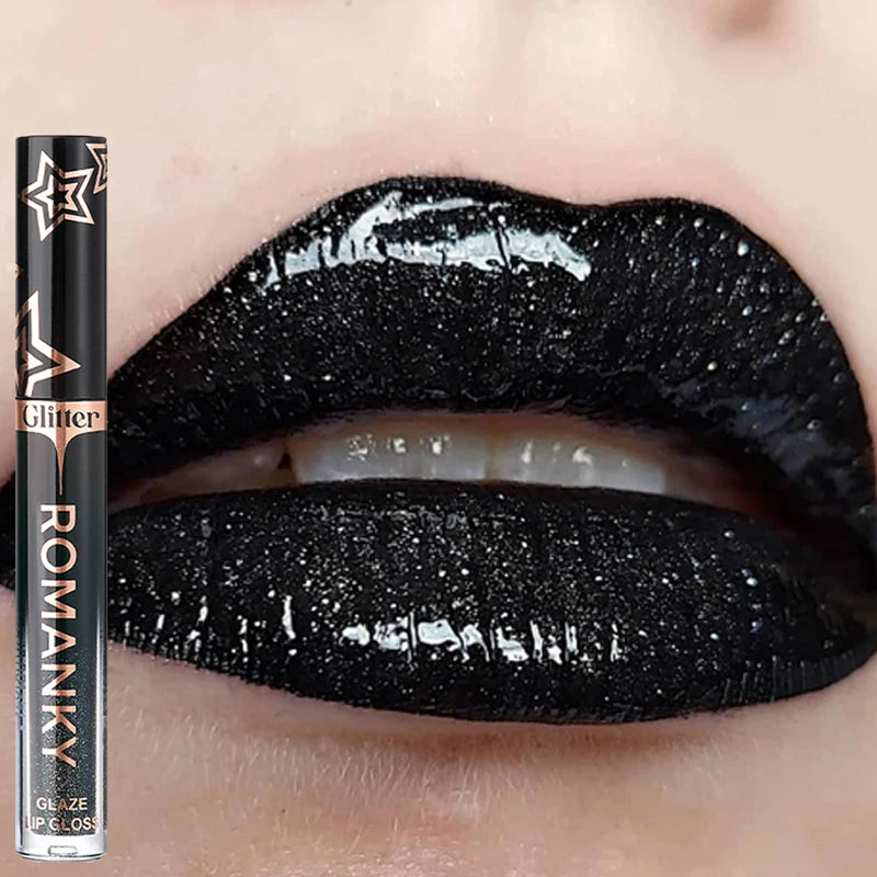 Pearl Metallic Lip Gloss – Waterproof Glitter Mirror Lip Glaze Lip Gloss PRIMED