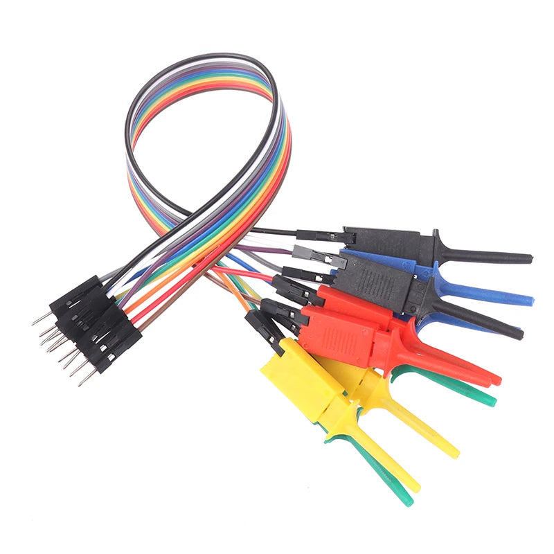 Test Hook Clip Probe Kit – Logic Analyzer Cable Gripper 20cm