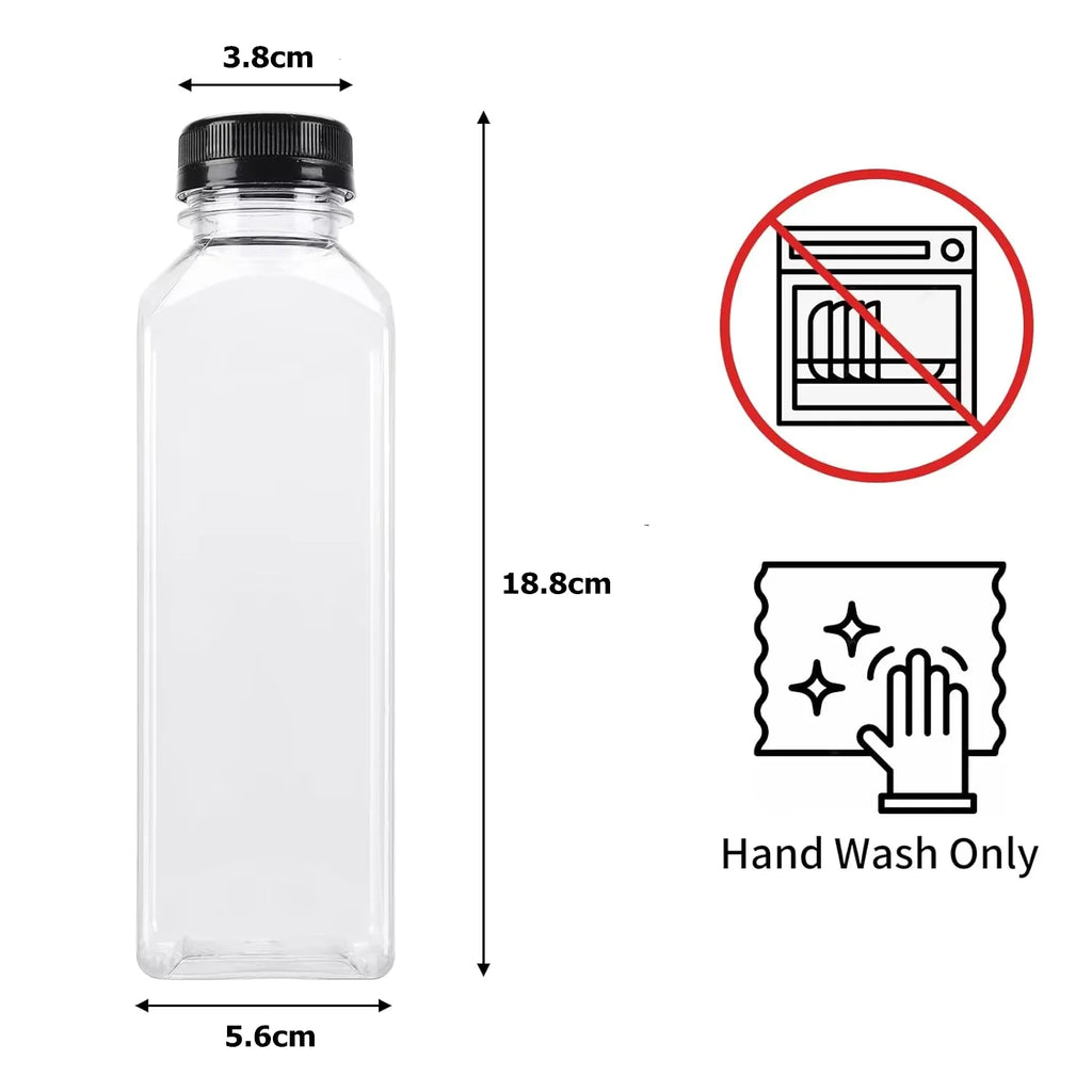 500ml Reusable PET Juice Bottles with Tamper-Proof Caps | JT469 Reusable Juice Bottle PRIMED