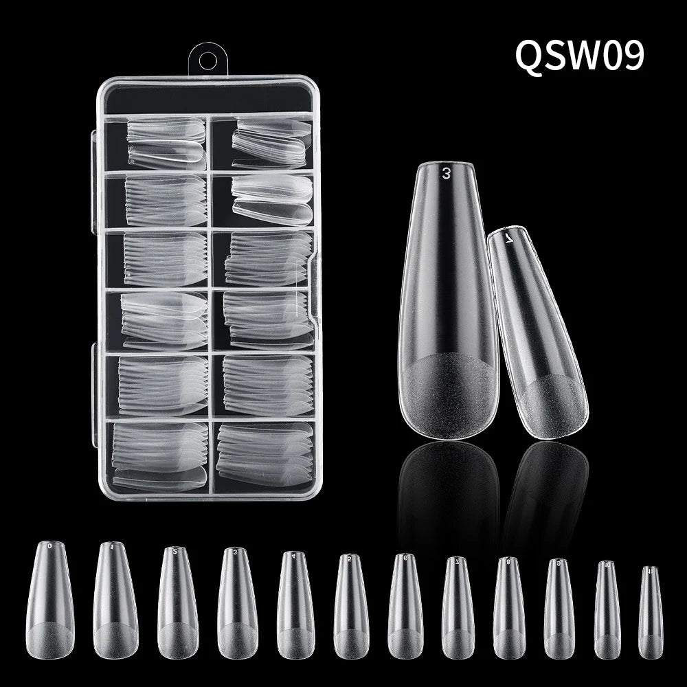 120pc French Press-On Nail Tips | Full Cover Acrylic Set