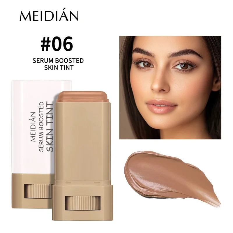 Skin Tint Foundation Stick – 6 Shades, Serum-Boosted Coverage