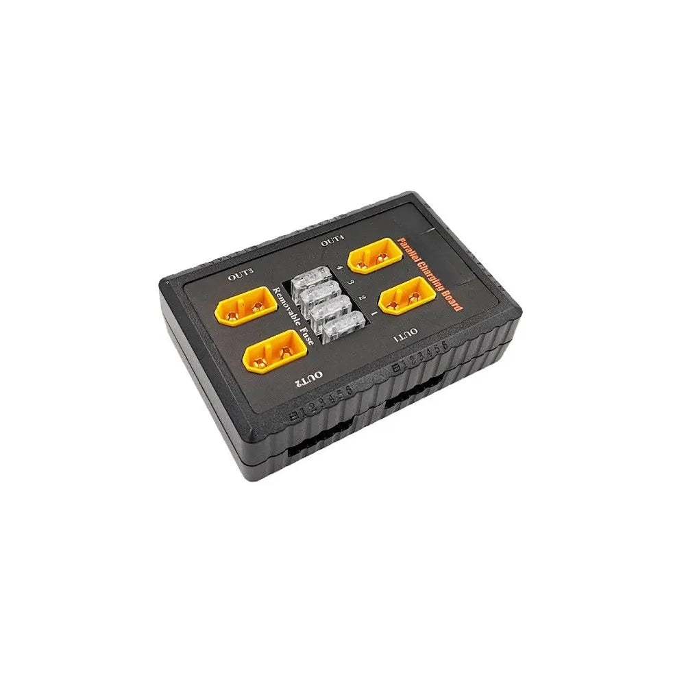 XT60 Parallel Charging Board 1-6S Batteries with 20A Fuse Parallel Charging Board PRIMED
