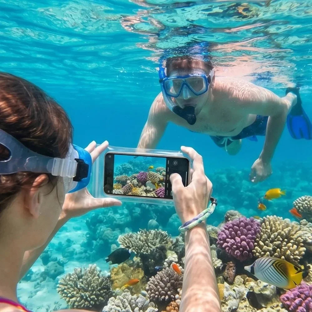 Waterproof Phone Pouch – Universal Clear Underwater Bag Waterproof Phone Pouch PRIMED