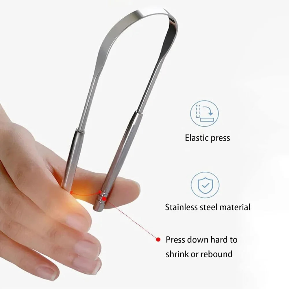 Stainless Steel Tongue Scraper 4 Colors | Fresh Breath Tool