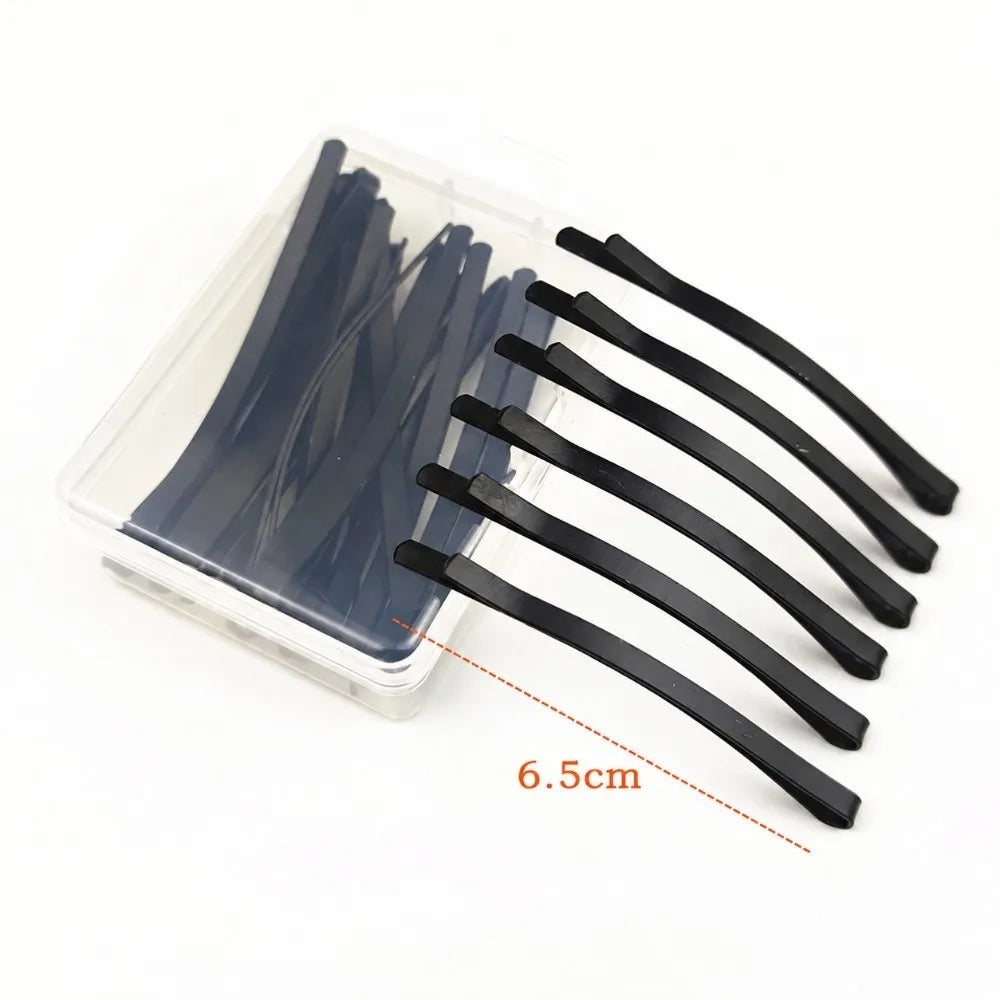 Metal Black BB Hair Clips Arc Barrette – 6 or 12 Pack Hair Clips PRIMED S-12Pcs