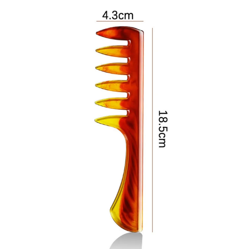 Wide Tooth Double-Sided Men's Barber Comb | Wood Hair Styling