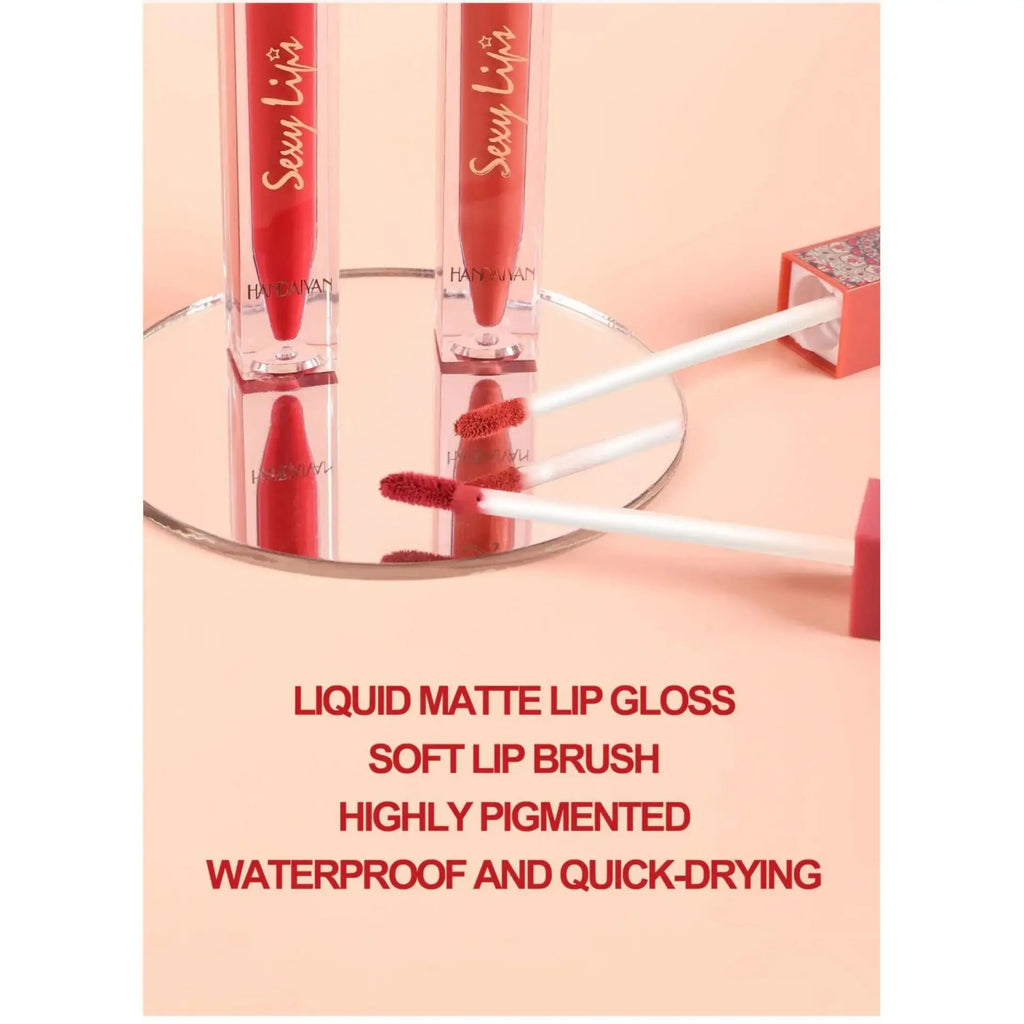 Handaiyan Bohemian Matte Liquid Lipstick – 6 Earth Tone Shades Matte Liquid Lipstick PRIMED