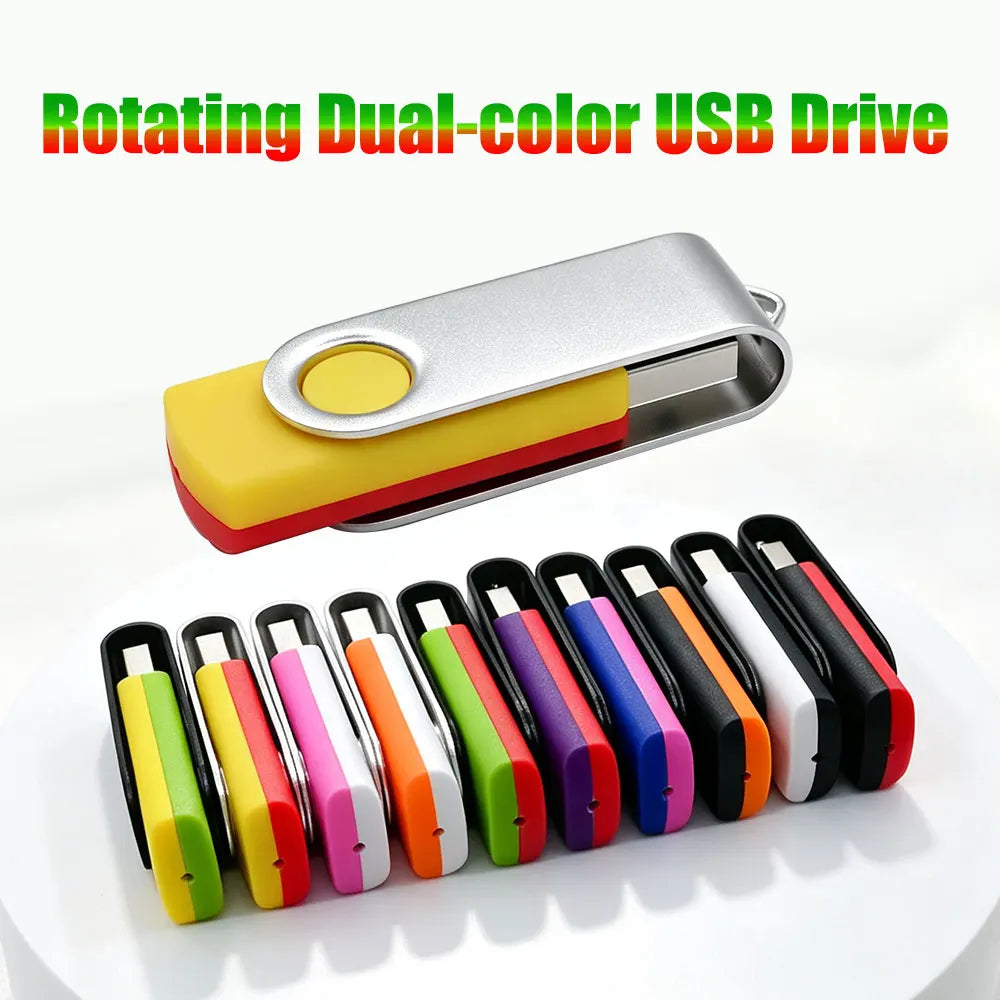 10-Pack Custom Logo Metal USB Flash Drives 256MB–128GB USB Flash Drive PRIMED