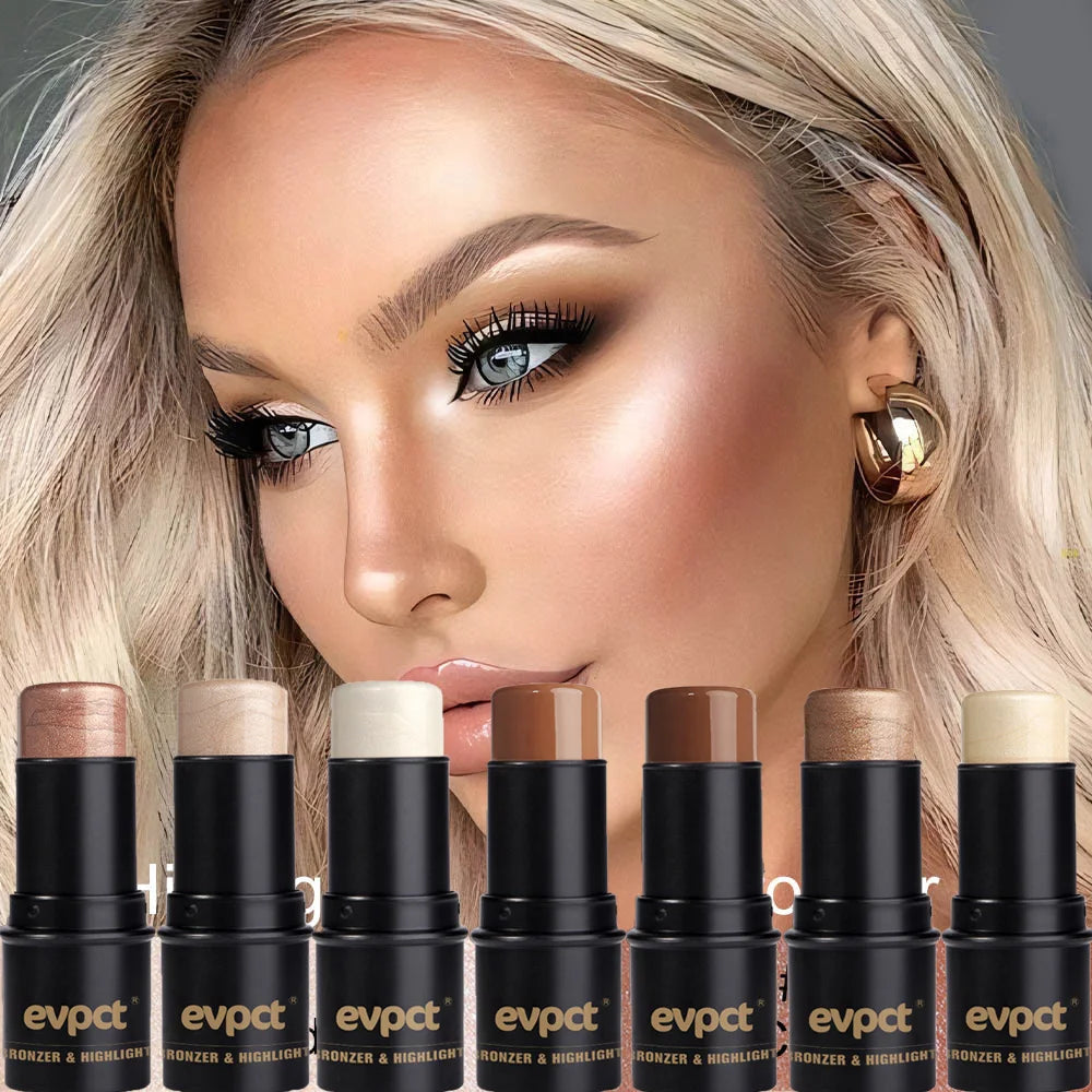 Highlight & Contour Stick – Bronzer, Blush & Concealer Pen Bronzer Highlighter Stick PRIMED