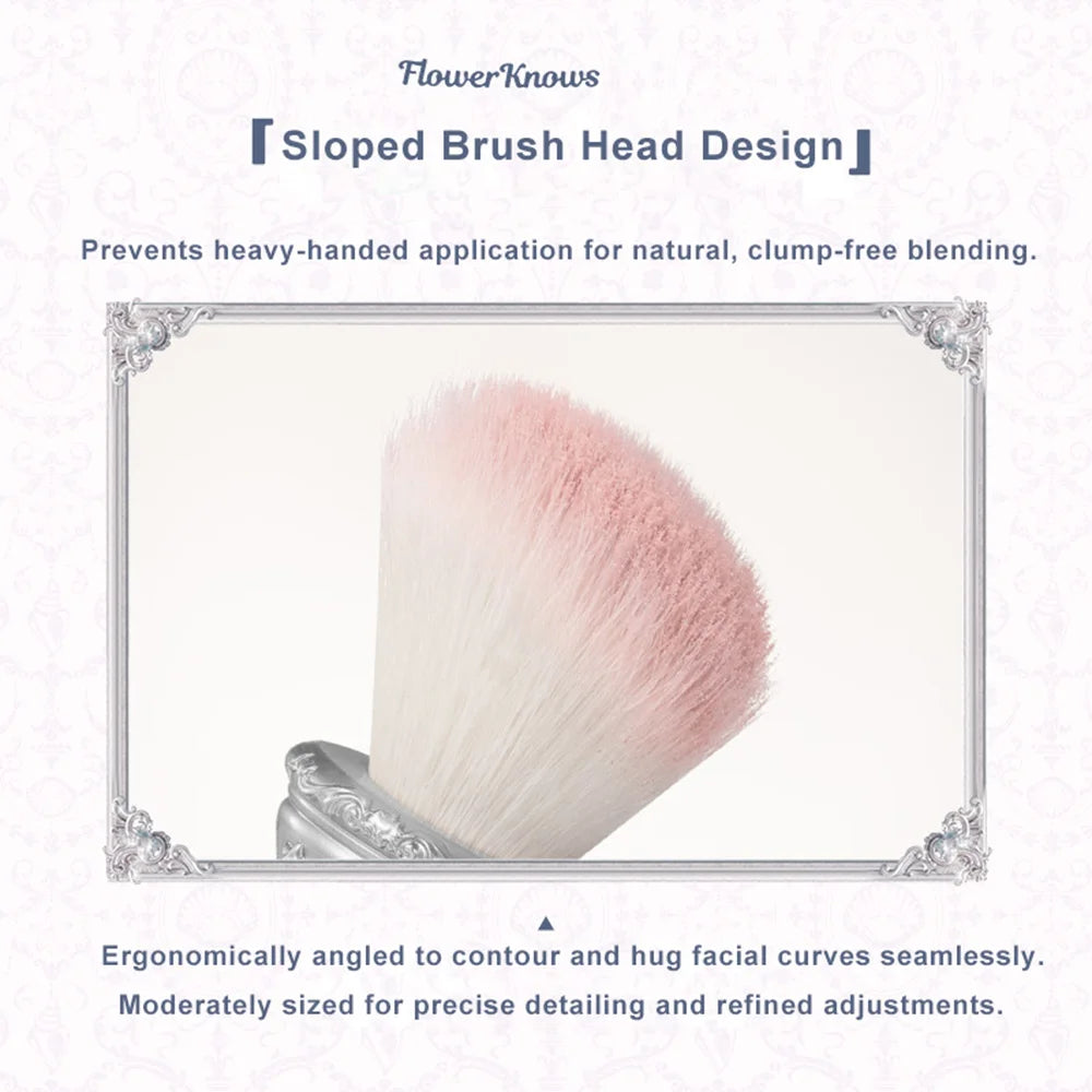 Flower Knows Angled Blush Brush – Crystal Handle, Vegan