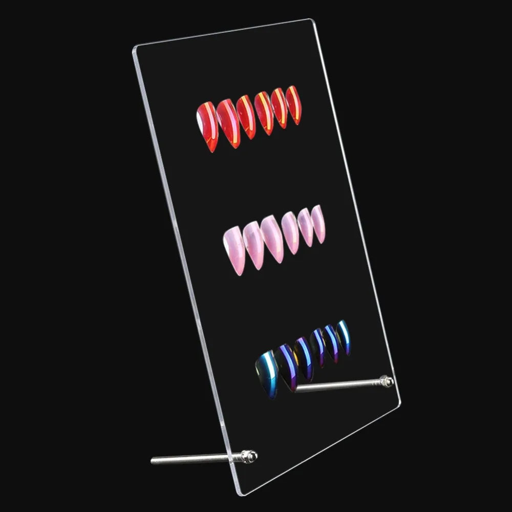 Clear Acrylic Nail Art Display Stand – Salon Color Rack