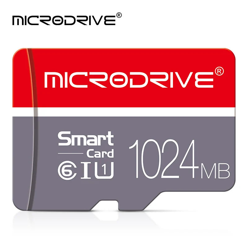 MicroDrive TF/Micro SD Card 128MB–8GB | C6 U1 V10 Flash Memory Card PRIMED 1024MB