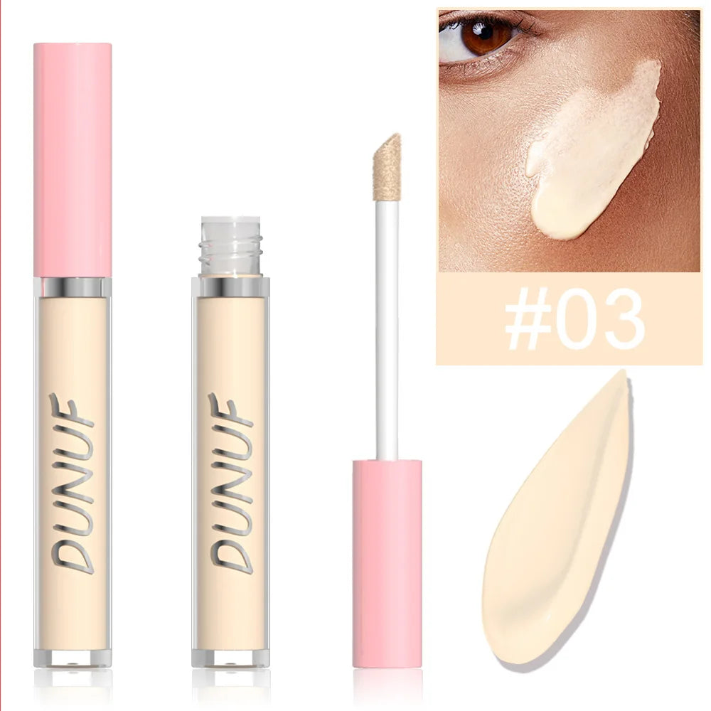 DUNUF Color Correcting Liquid Concealer – 8 Shades, Waterproof