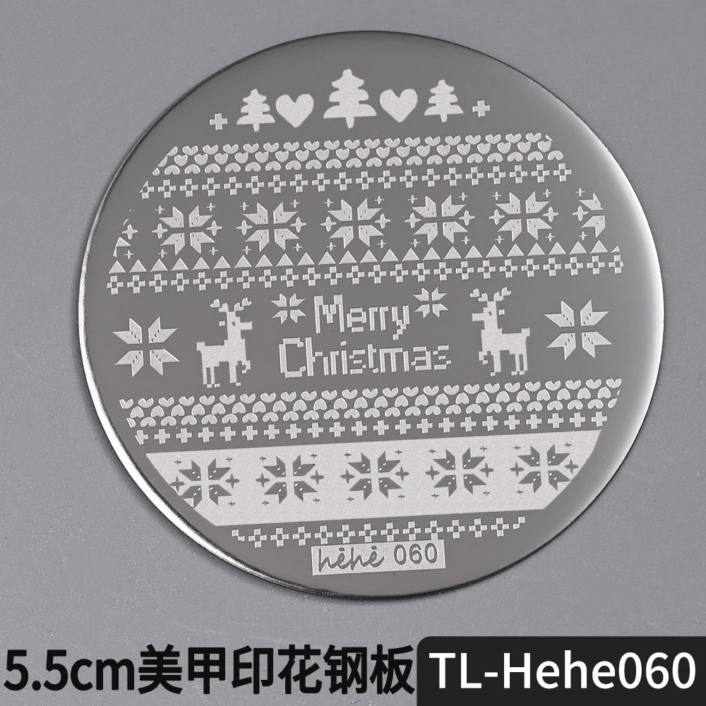 Nail Stamping Plate 5.5cm – Butterfly Flower Lace Stencil
