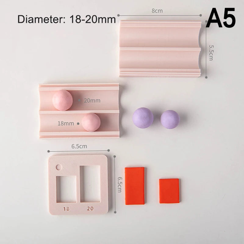 Polymer Clay Ball Maker Mold 4–15mm | DIY Jewelry Beads