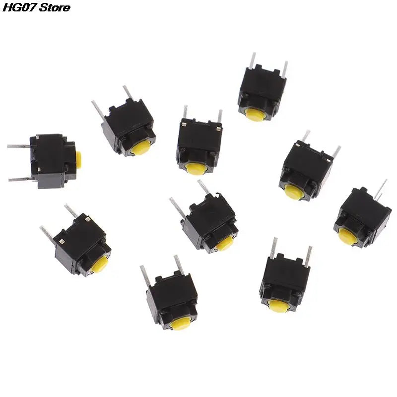 10Pcs Silent Micro Push Button Switch 6×6×7.3mm Mouse Repair