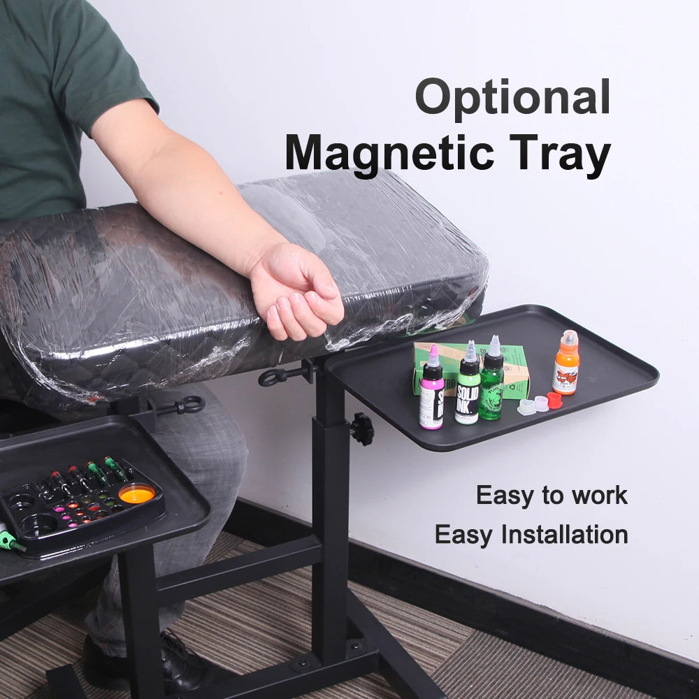 Tattoo Armrest Stand with Magnetic Tray – Adjustable 120cm