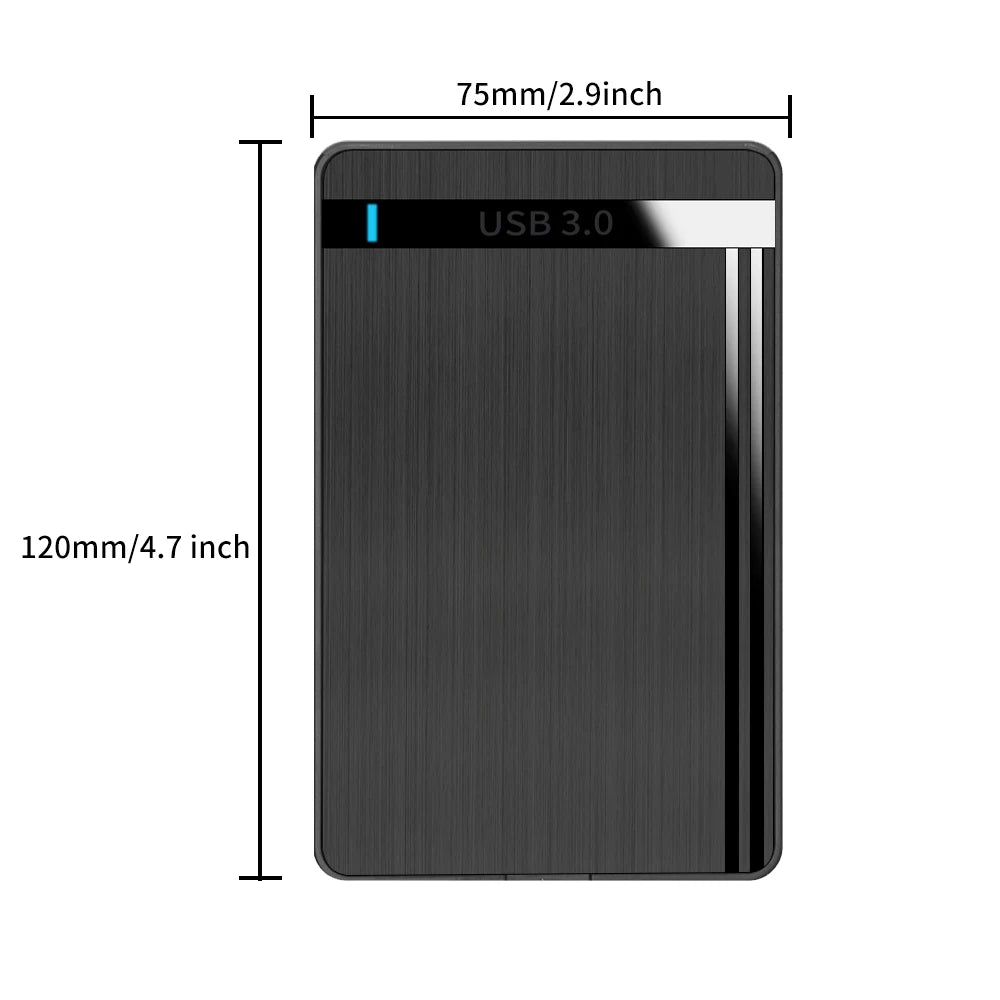 TISHRIC 2.5" SATA to USB 3.0 External Hard Drive Enclosure 10TB Hard Drive Enclosure PRIMED