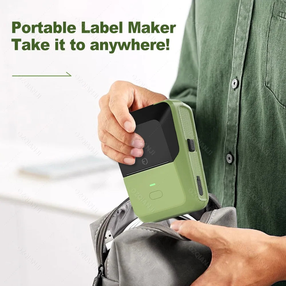 P2 Mini Bluetooth Thermal Label Printer – Inkless Sticker Maker Thermal Label Printer PRIMED