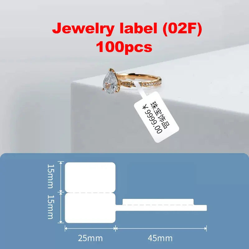 NiiMBOT Thermal Label Roll – Waterproof Round Stickers B1 B21 Thermal Label Roll PRIMED WH Jewelry 100pcs