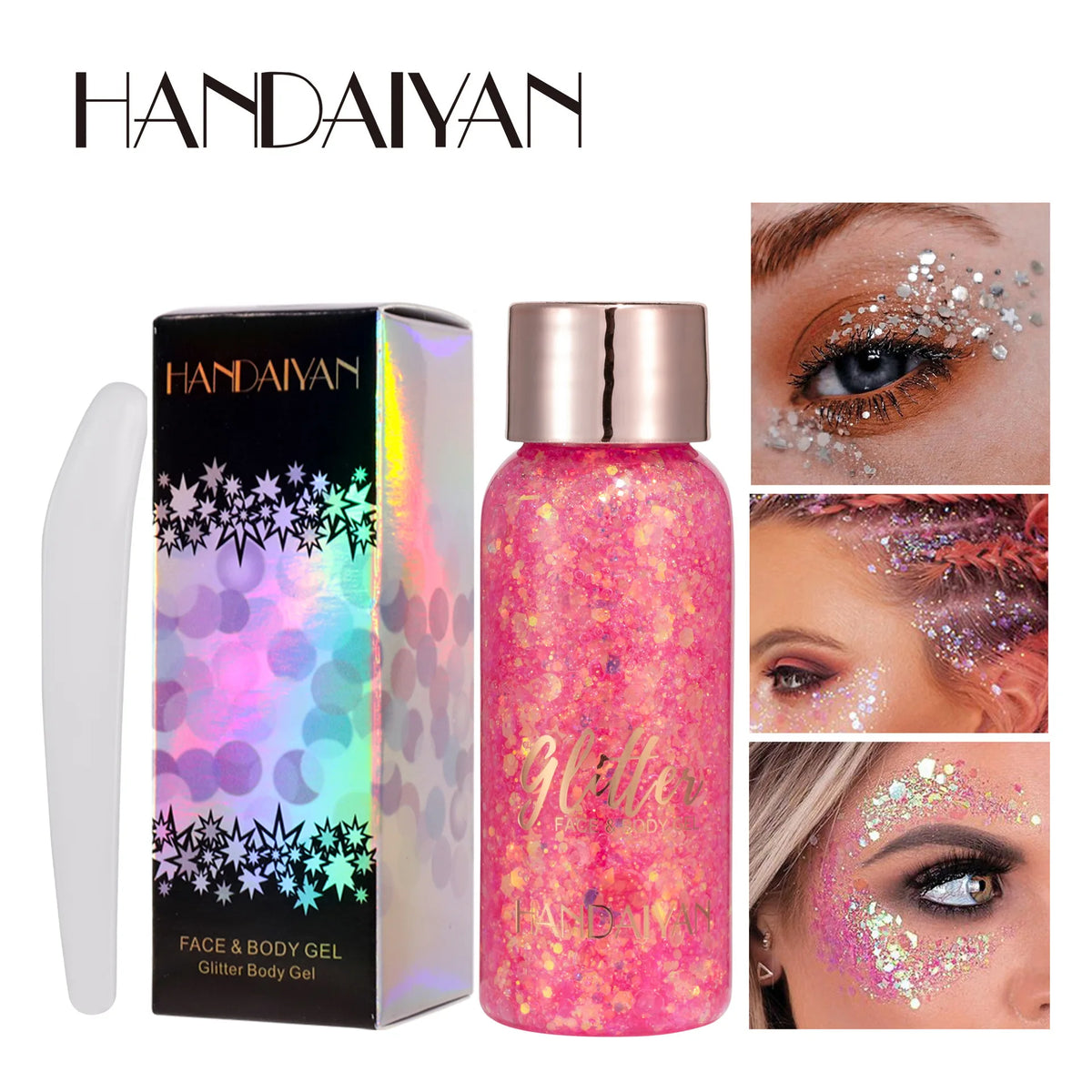Mermaid Body Glitter Cream – Face, Hair, Nail Sequin Gel Body Glitter Gel PRIMED