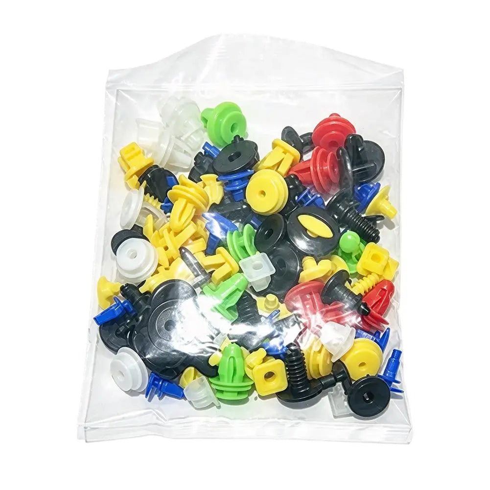 Universal Car Bumper Clips & Push Rivets Assortment – 100/200/500