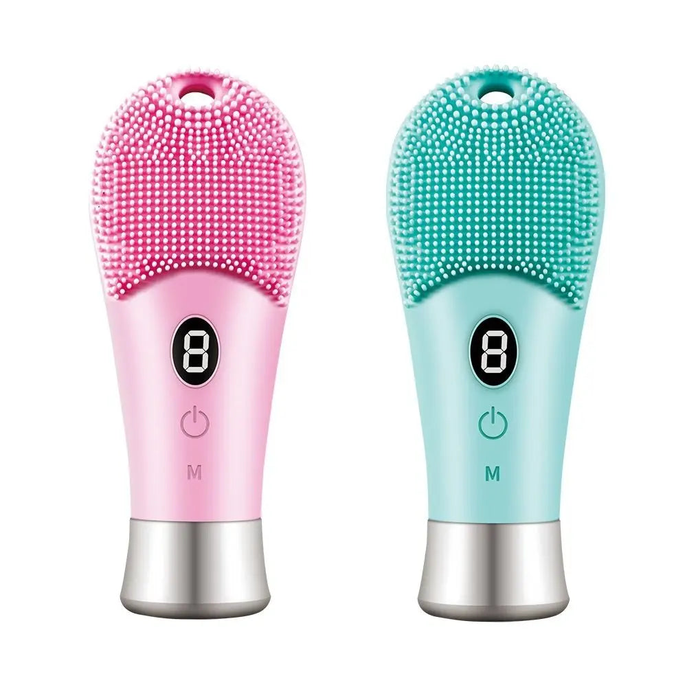 Silicone Electric Sonic Face Scrubber | 9-Speed Ultrasonic Brush