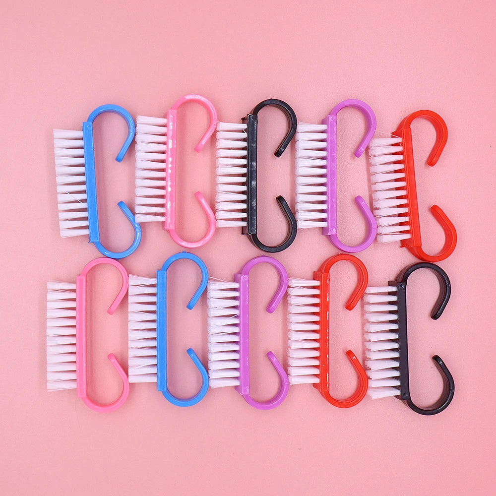 JEARLYU 12-Pack Nail Cleaning Brush Set – Salon Grade Manicure
