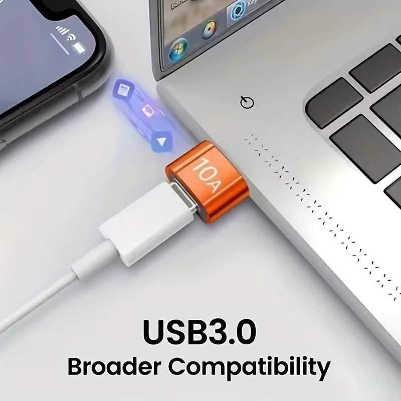 USB 3.0 to USB-C OTG Adapter 10A 240W | Type-C Converter USB-C OTG Adapter PRIMED