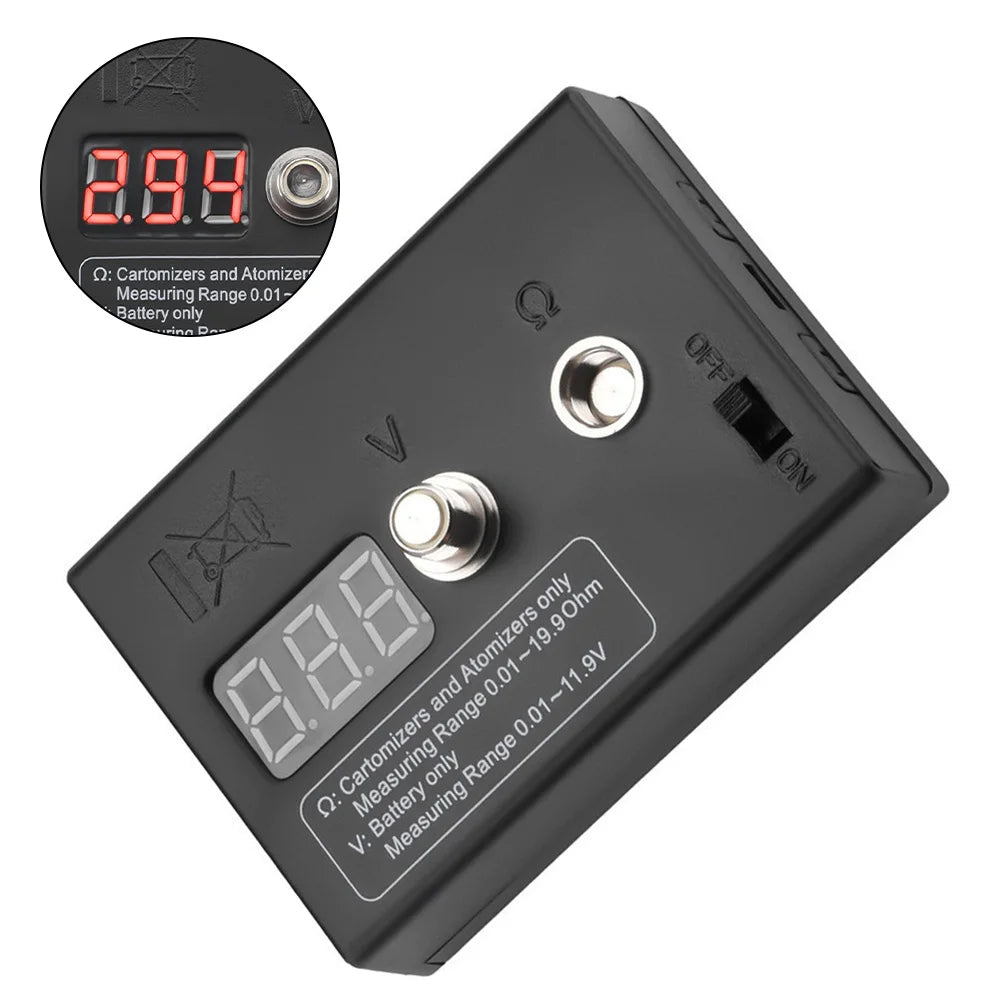 LED Digital Resistance Tester 0.01–19.9Ω | Portable Meter Digital Resistance Meter PRIMED