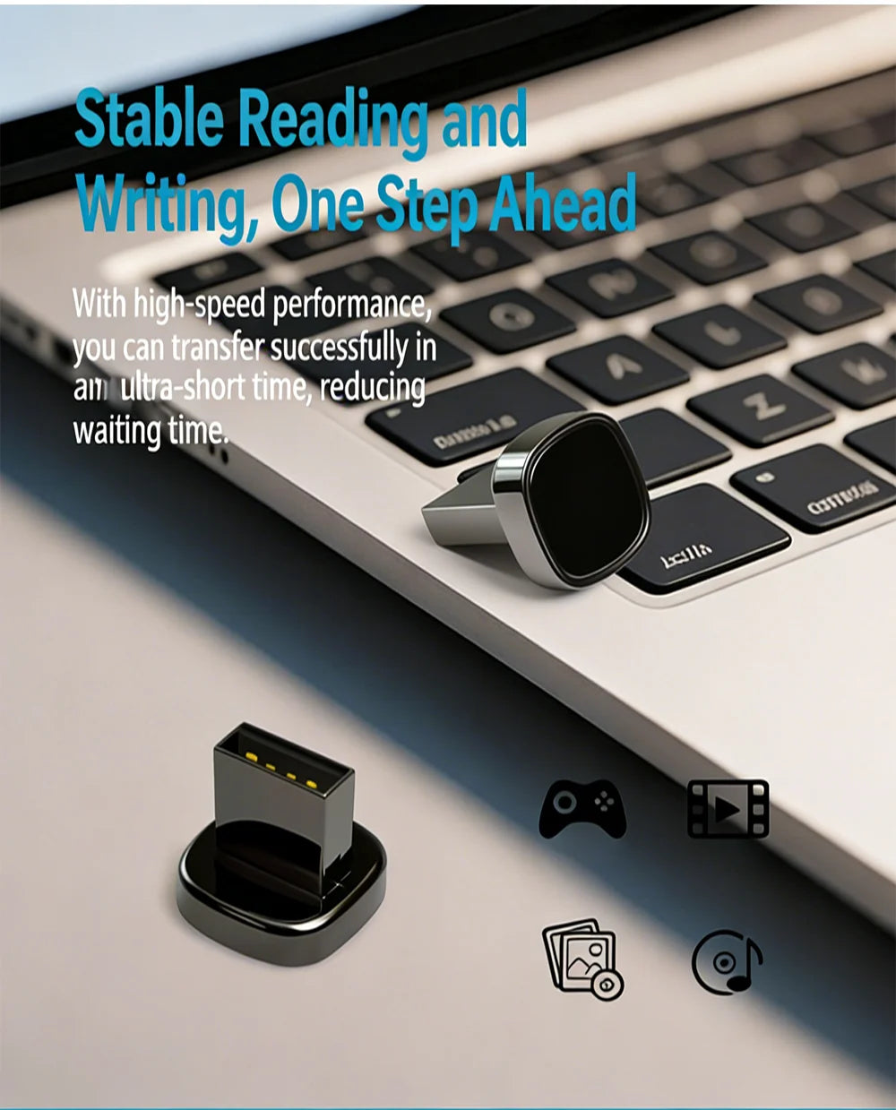 Mini USB Flash Drive 64GB USB 3.0 High-Speed Metal Pen Drive USB Flash Drive PRIMED