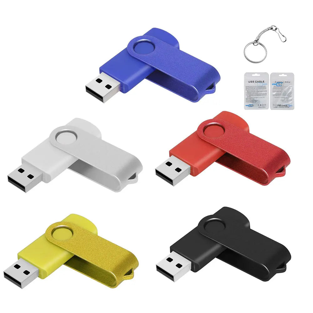 10-Pack Colored USB Flash Drives 1GB–64GB | Free Custom Logo USB Flash Drive PRIMED 512MX10PCS Mix Color-10pcs