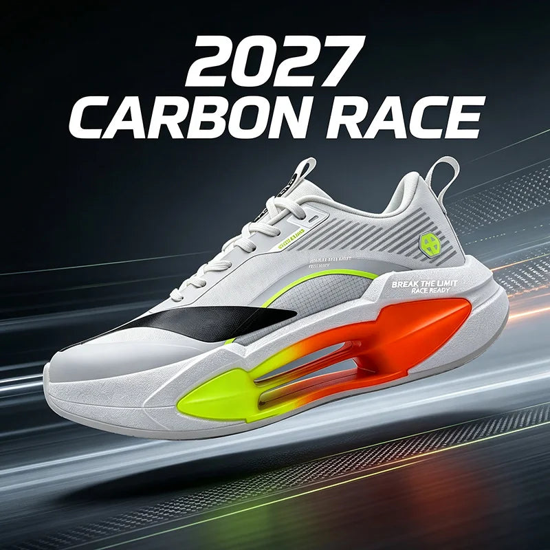 LETCOMFIT Carbon Plate Running Shoes Men – Lightweight Racer Carbon Plate Running Shoes PRIMED