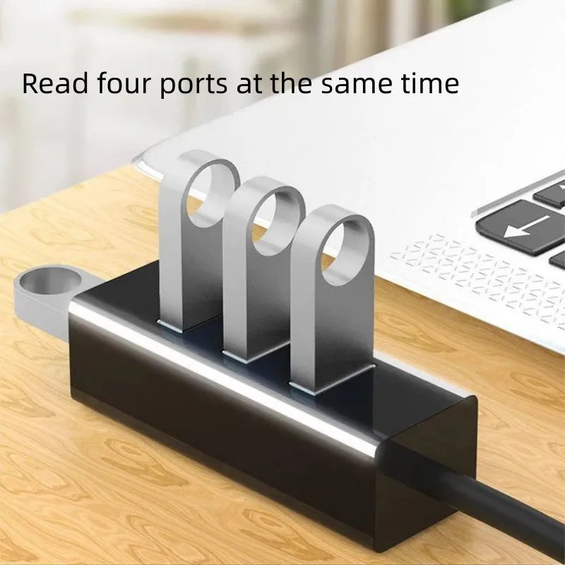 4-Port USB 3.0 Hub Splitter – High-Speed PC & Laptop Expander USB Hub PRIMED